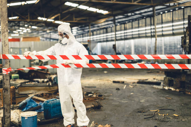 Professional Hoarding Cleanup technician working in Chester, AR